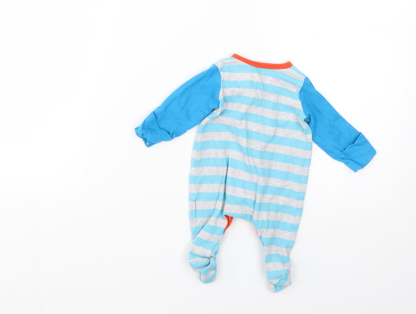Mothercare Baby Blue Striped  Babygrow One-Piece Size 0-3 Months