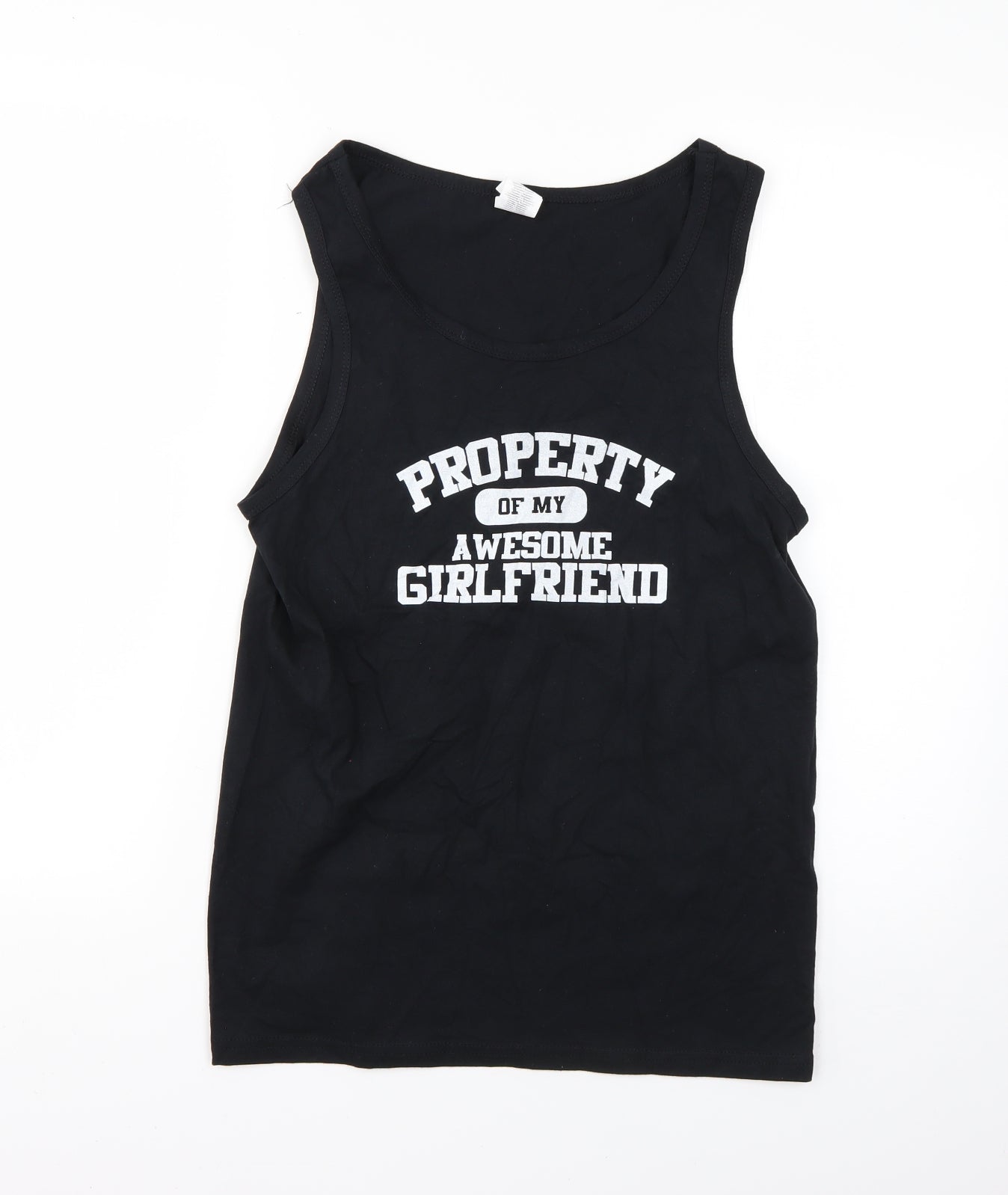 Gildan Mens Black    T-Shirt Size S