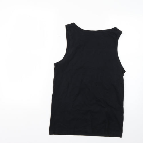 Gildan Mens Black    T-Shirt Size S