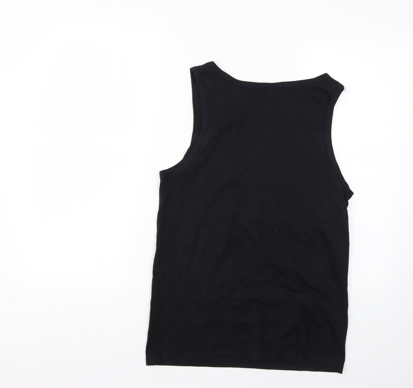 Gildan Mens Black    T-Shirt Size S