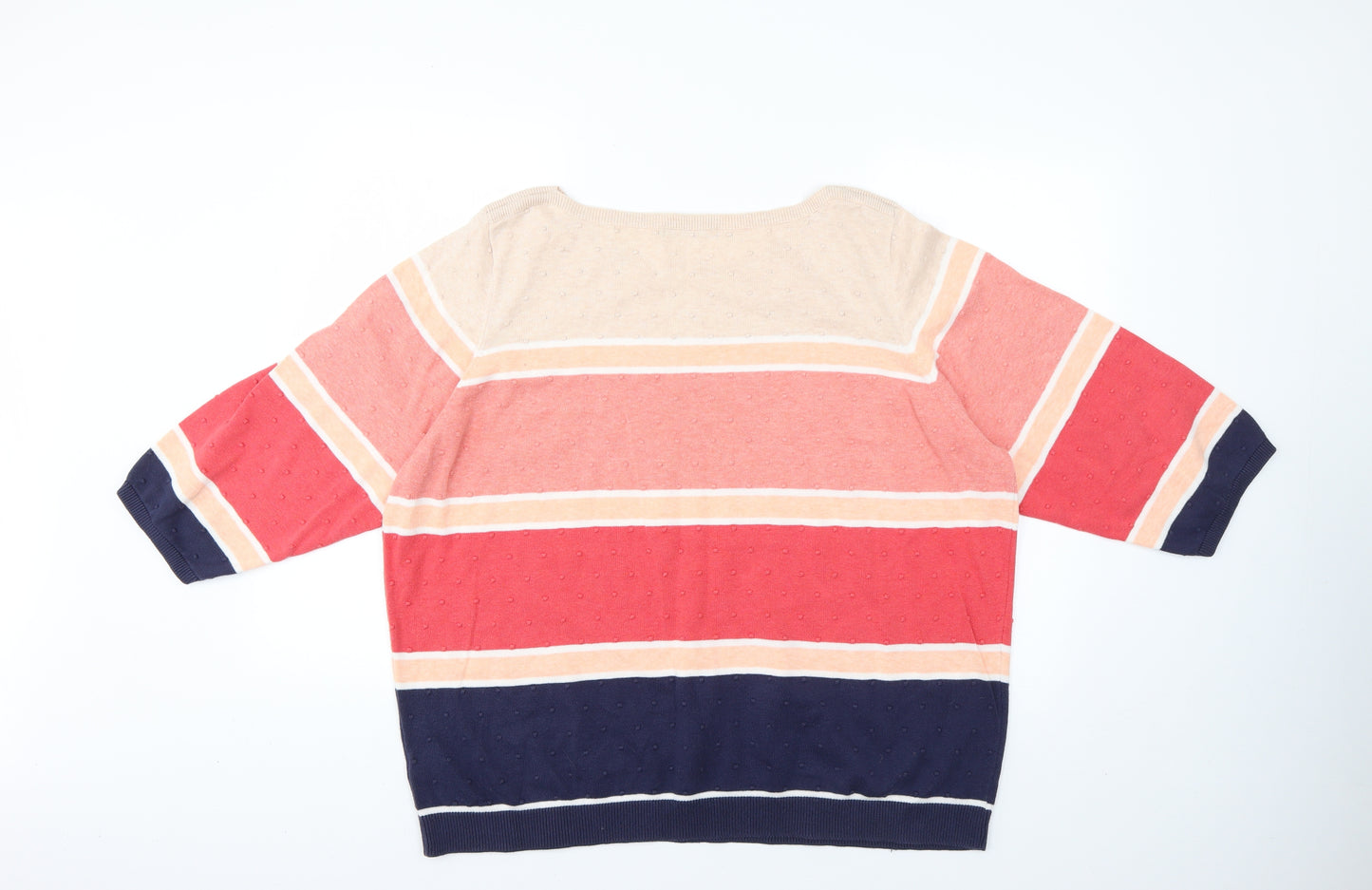 bonmarche Womens Multicoloured Striped  Pullover Jumper Size XL