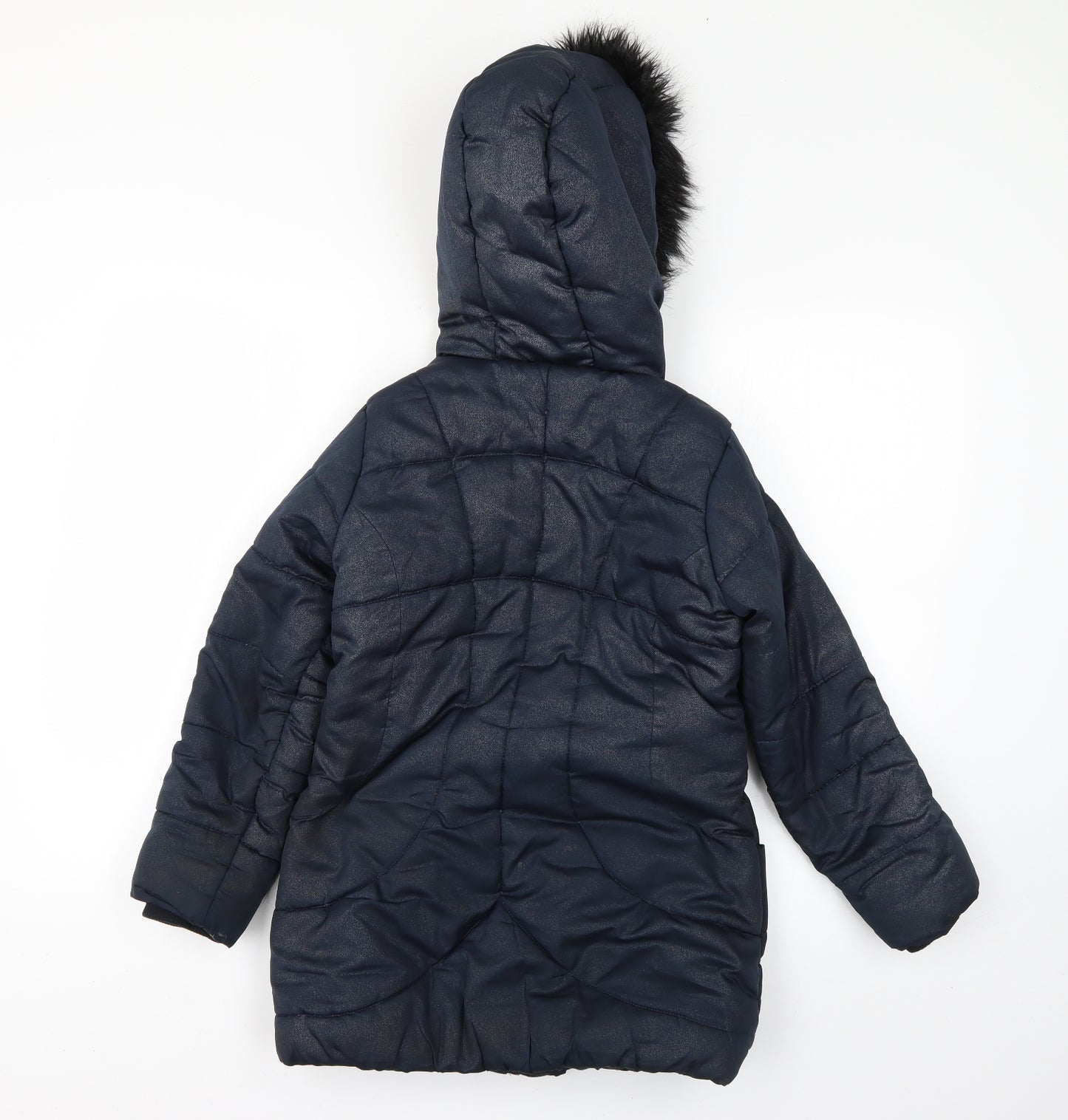 Matalan Girls Blue   Rain Coat Coat Size 10 Years