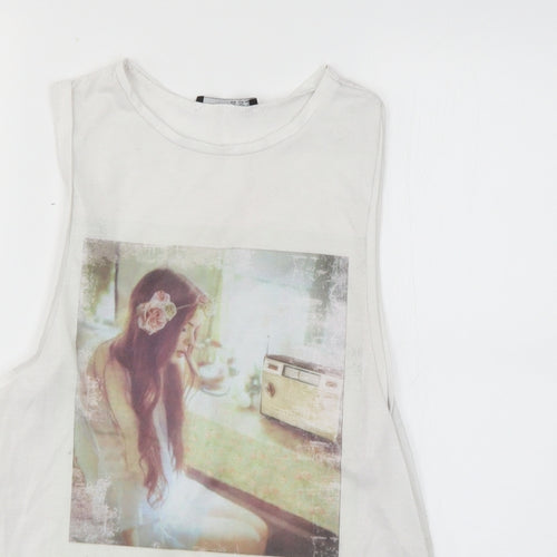 Atmosphere Womens White   Basic T-Shirt Size 10