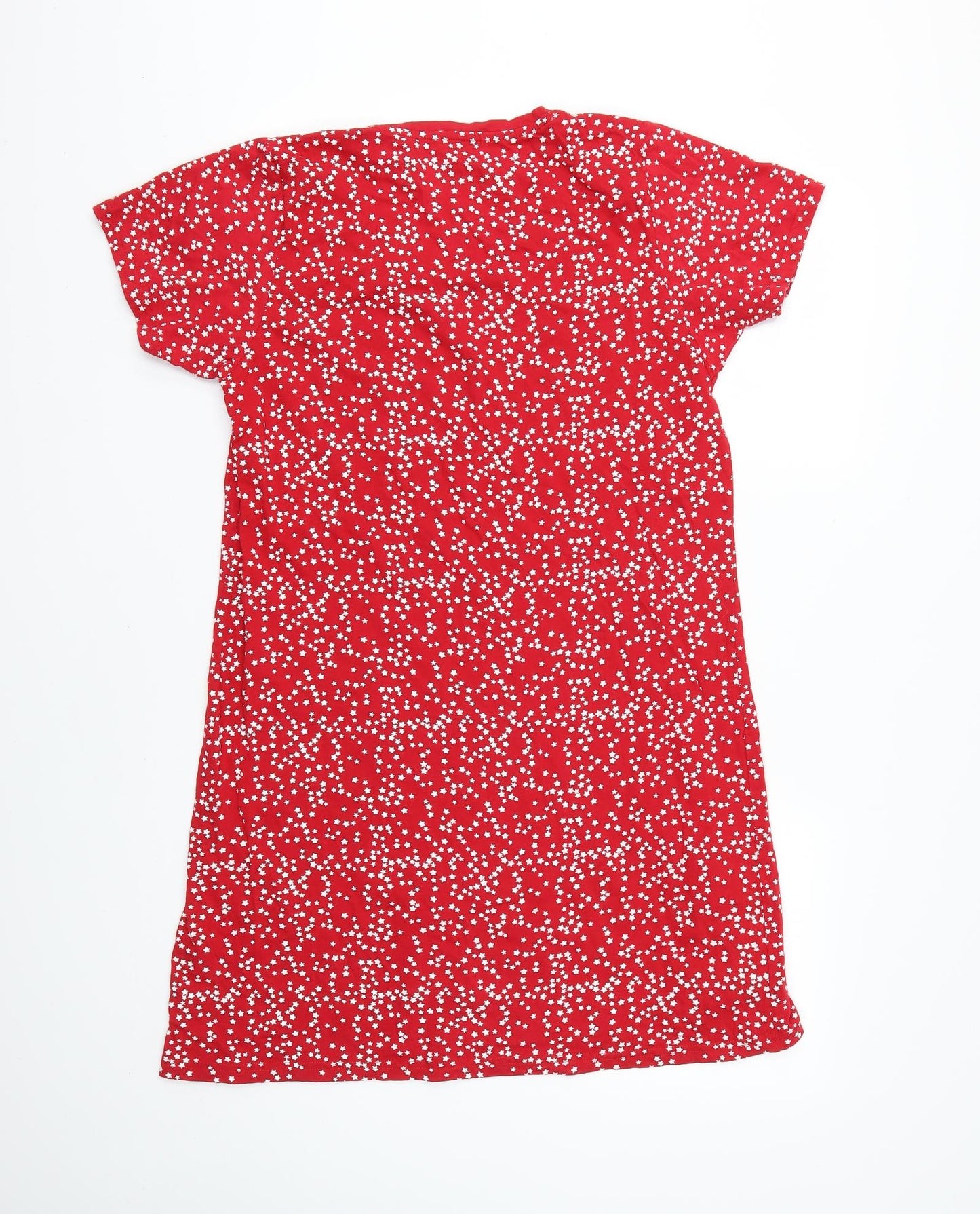 Peacocks Womens Red Geometric  Top Dress Size 10