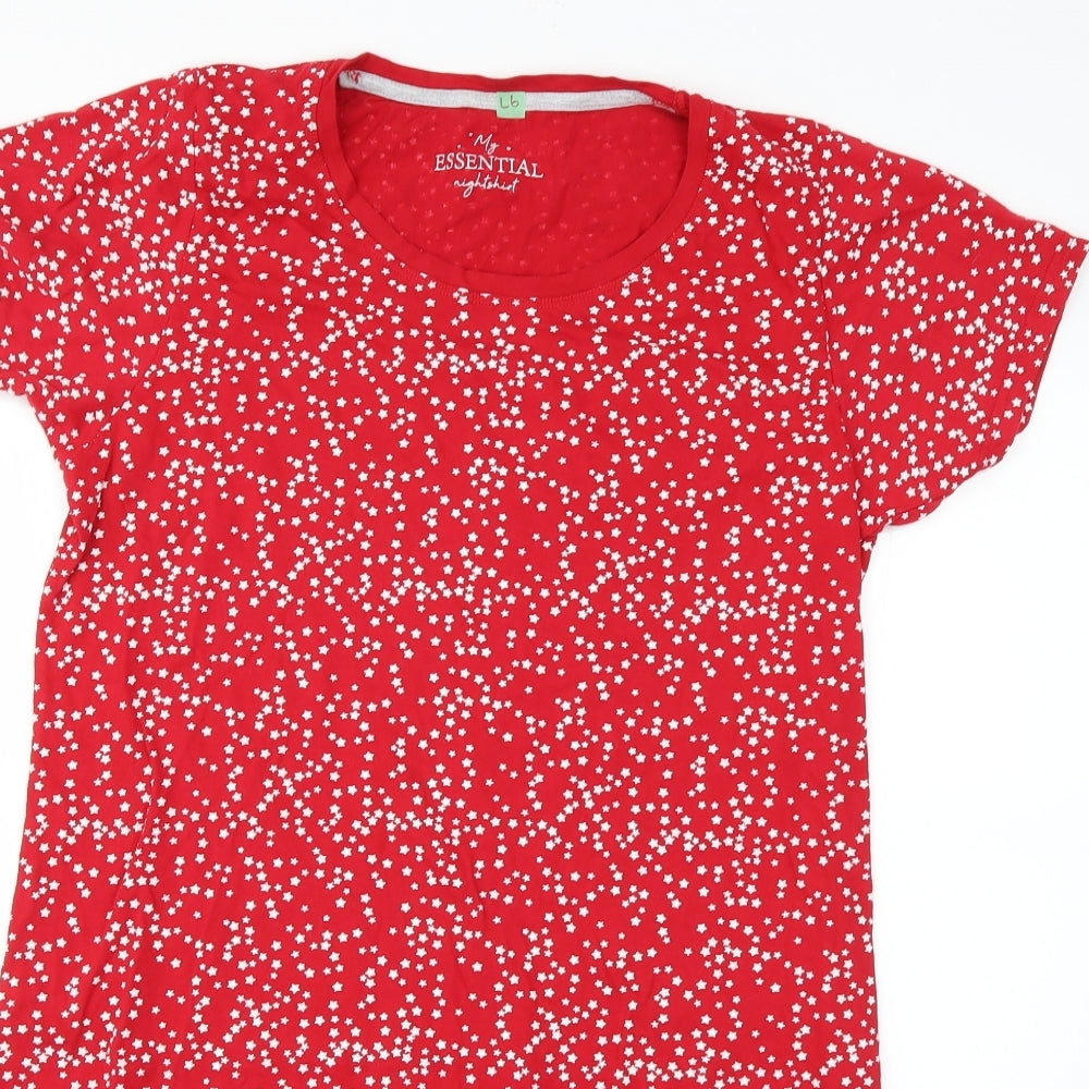 Peacocks Womens Red Geometric  Top Dress Size 10