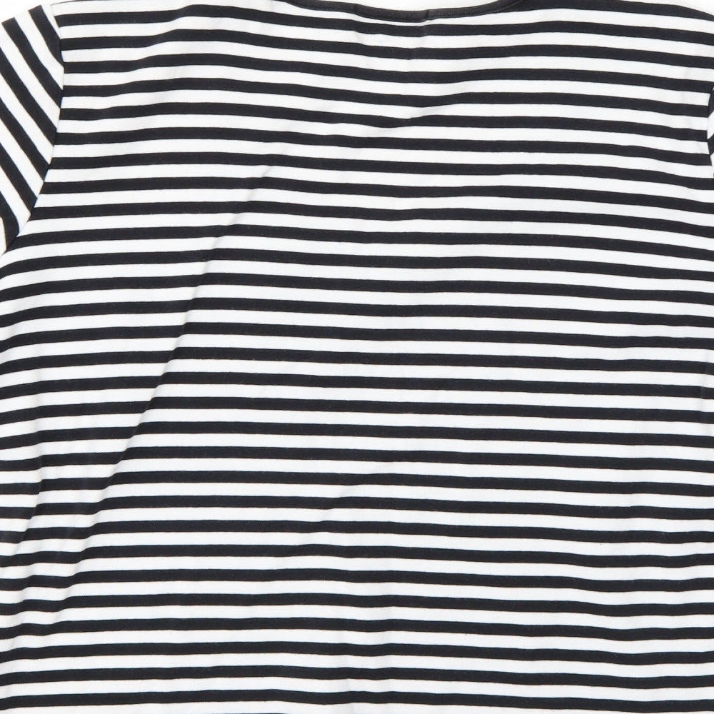 Marks and Spencer Womens Multicoloured Striped  Basic T-Shirt Size 18