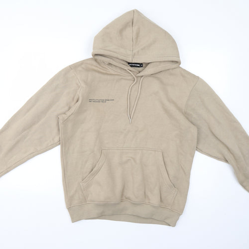 PRETTYLITTLETHING Womens Beige   Pullover Hoodie Size S