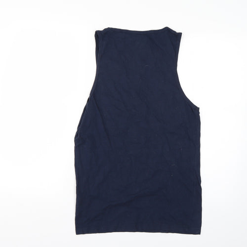 contemporary Mens Blue    T-Shirt Size M