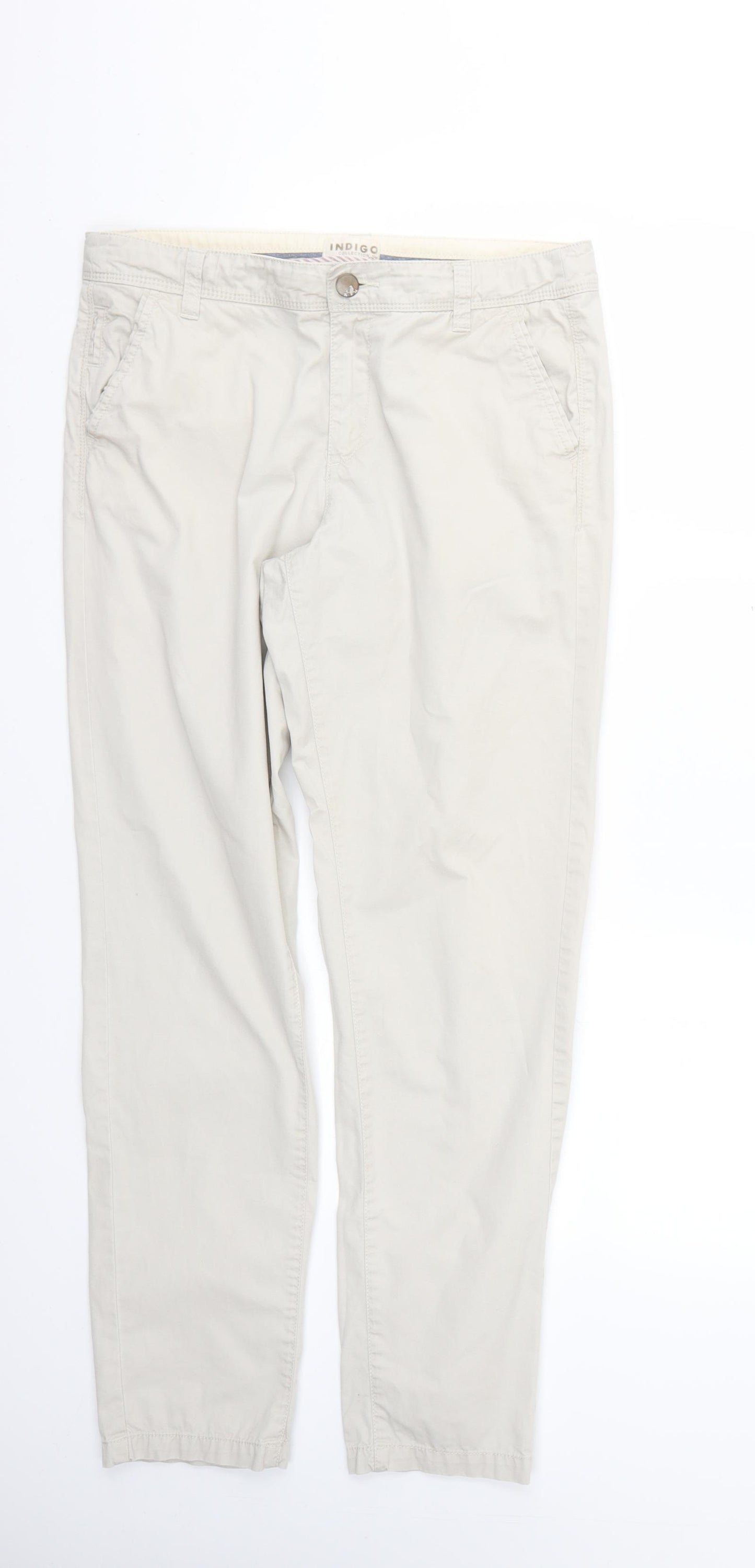 Marks and Spencer Womens Beige   Trousers  Size 10 L28 in