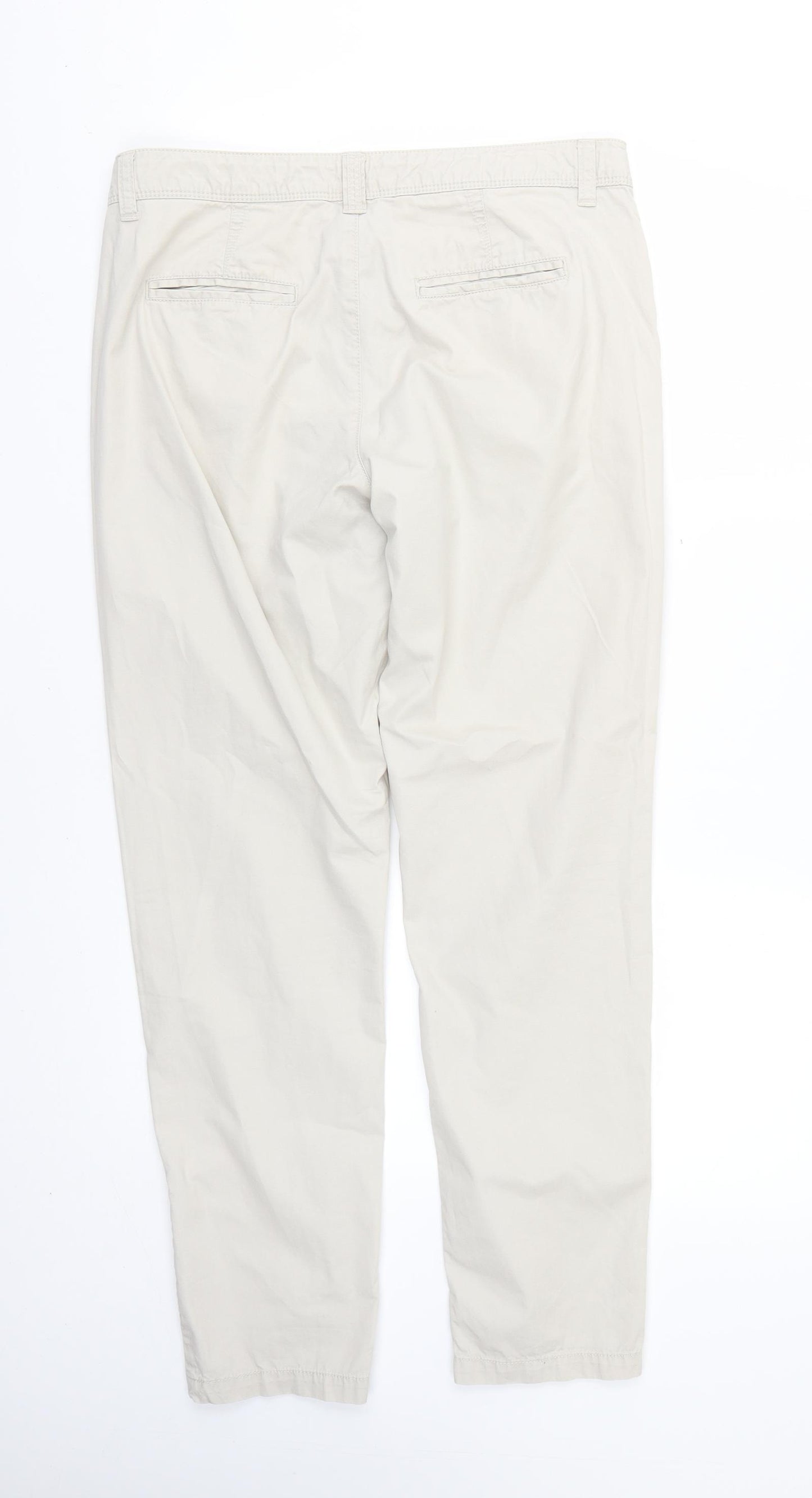 Marks and Spencer Womens Beige   Trousers  Size 10 L28 in