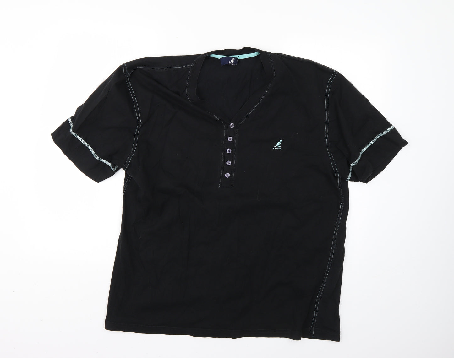 Kangol Mens Black    T-Shirt Size Big 2X