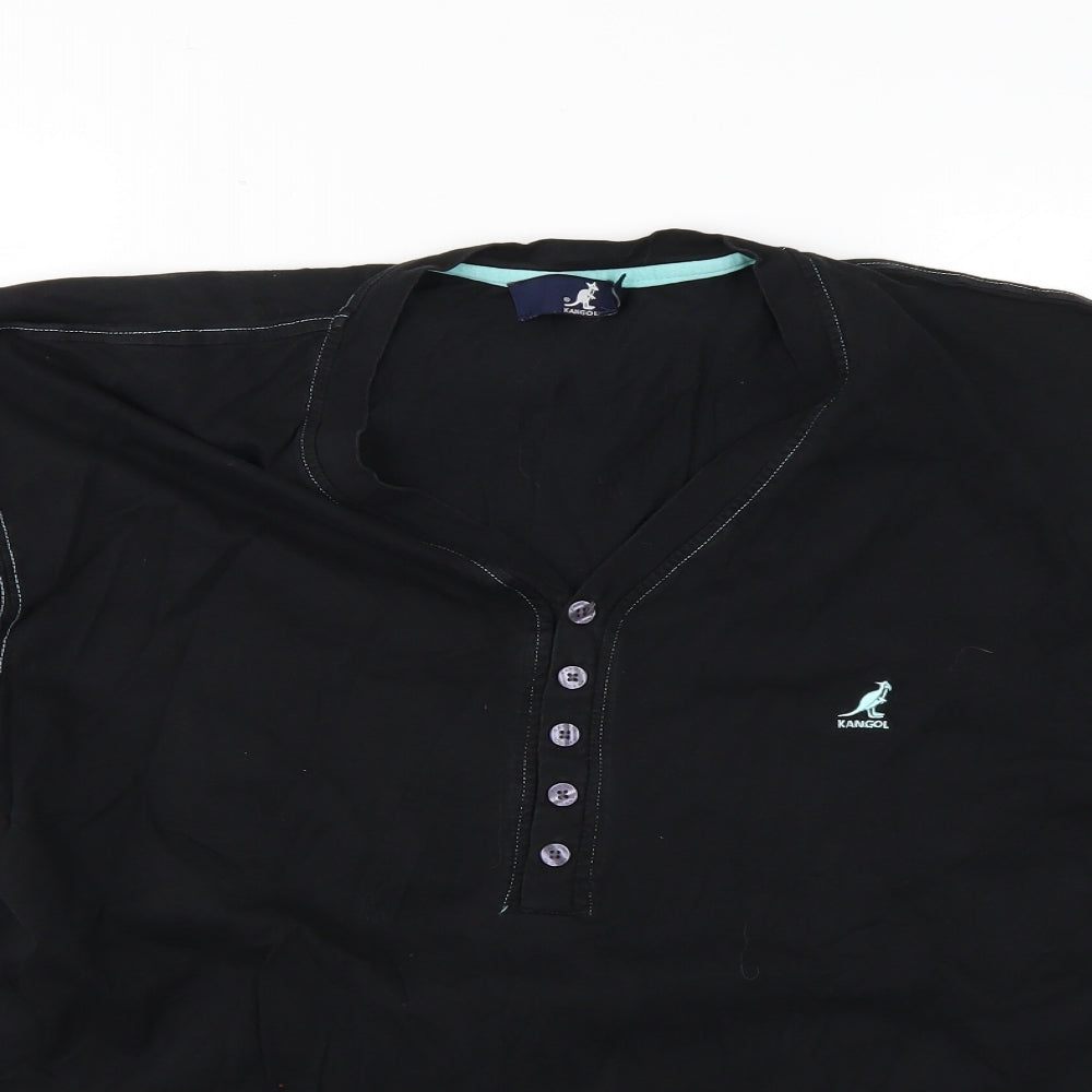 Kangol Mens Black    T-Shirt Size Big 2X