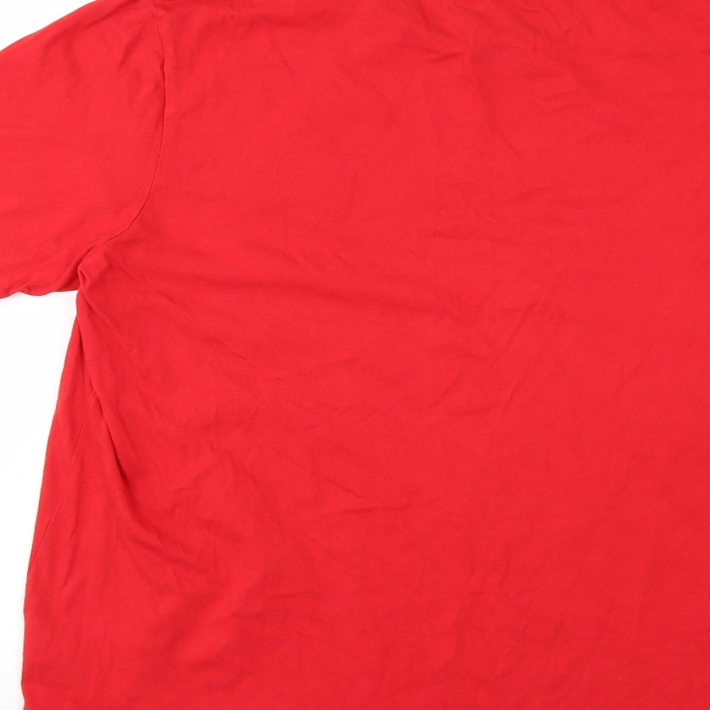 startrek Mens Red Solid   Pyjama Top Size 2XL