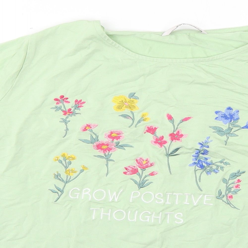 TU Womens Green   Basic T-Shirt Size 16