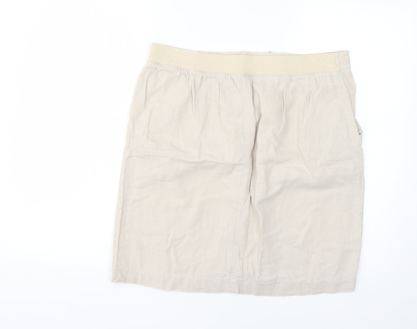 Peacocks Womens Beige   Mini Skirt Size 12