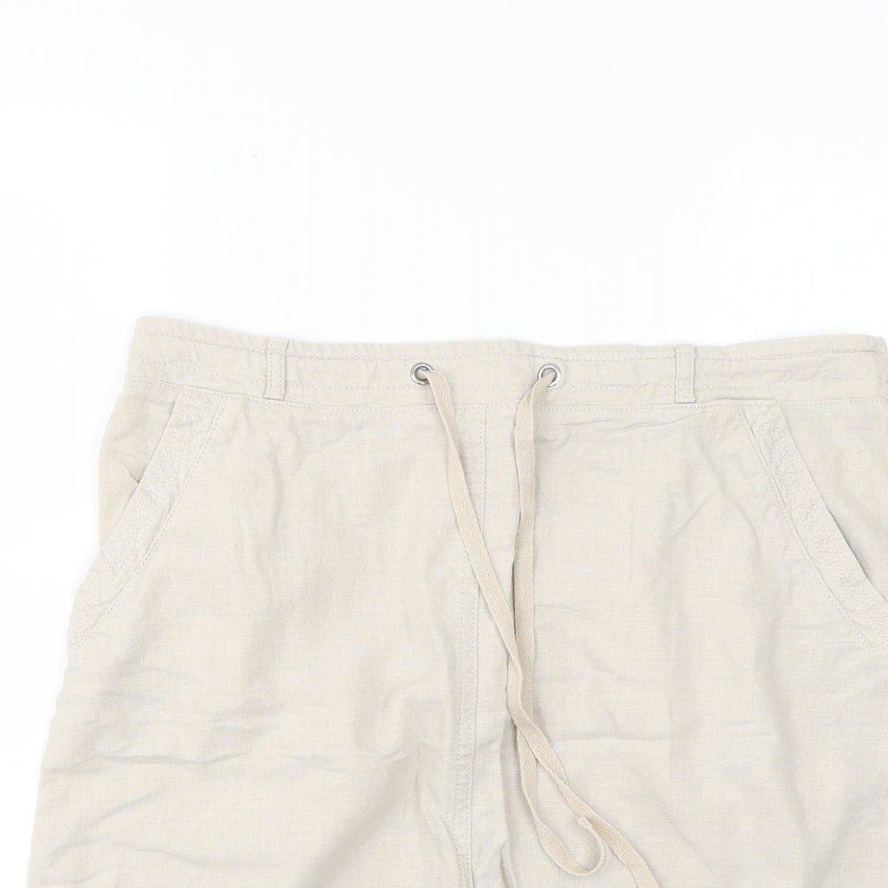 Peacocks Womens Beige   Mini Skirt Size 12