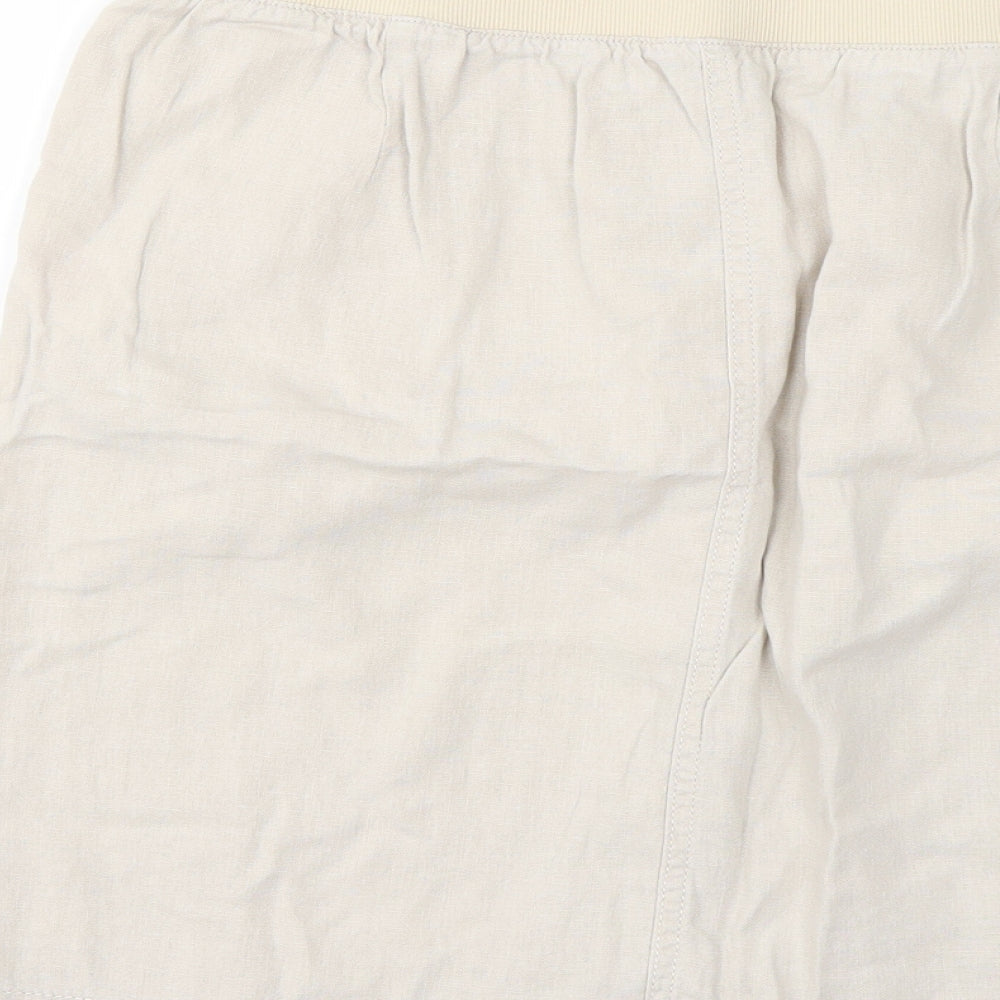 Peacocks Womens Beige   Mini Skirt Size 12