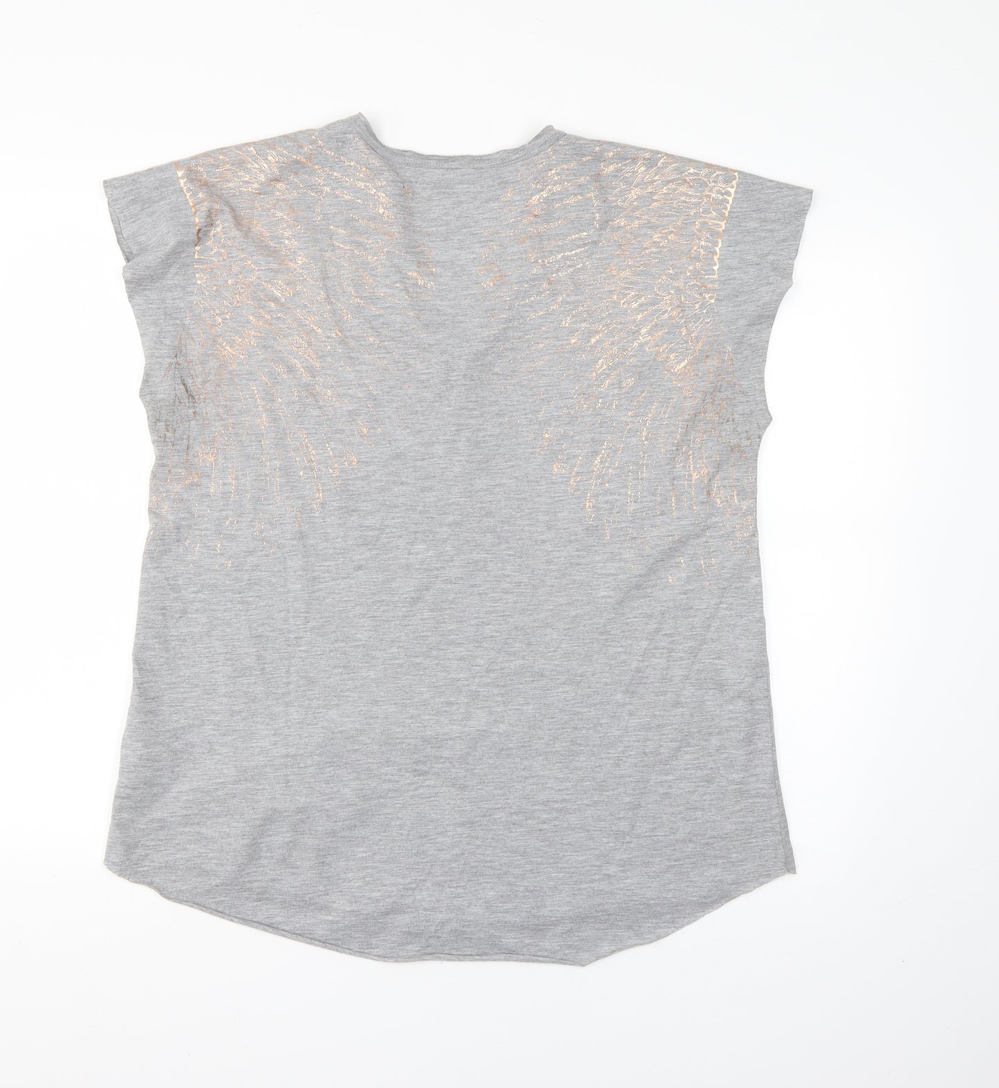 Marks and Spencer Womens Grey   Basic T-Shirt Size 14