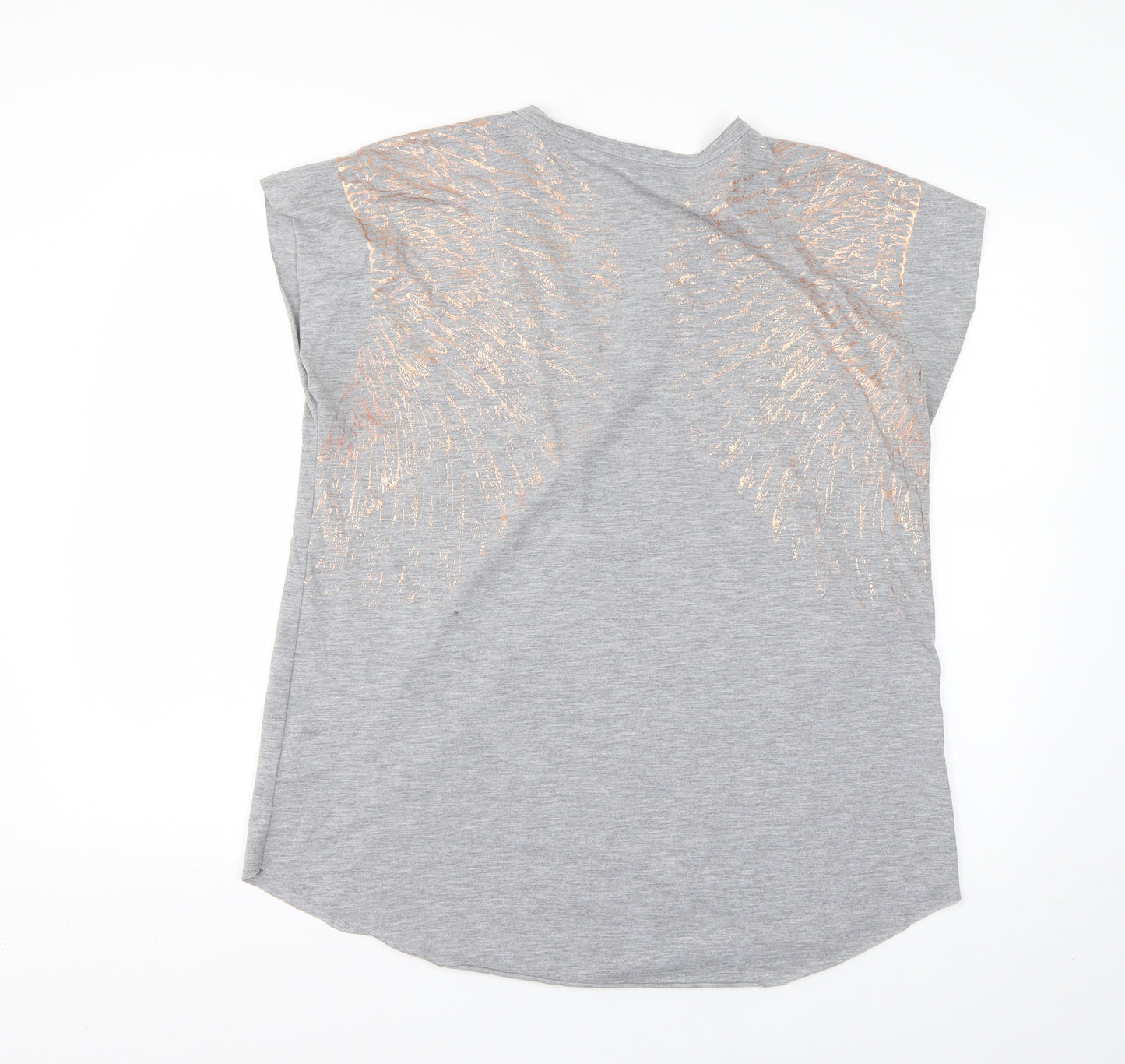 Marks and Spencer Womens Grey   Basic T-Shirt Size 14