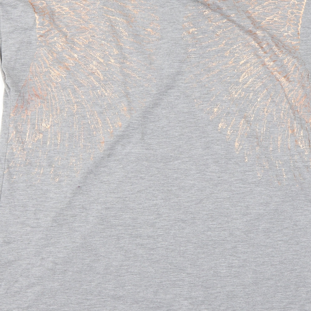 Marks and Spencer Womens Grey   Basic T-Shirt Size 14