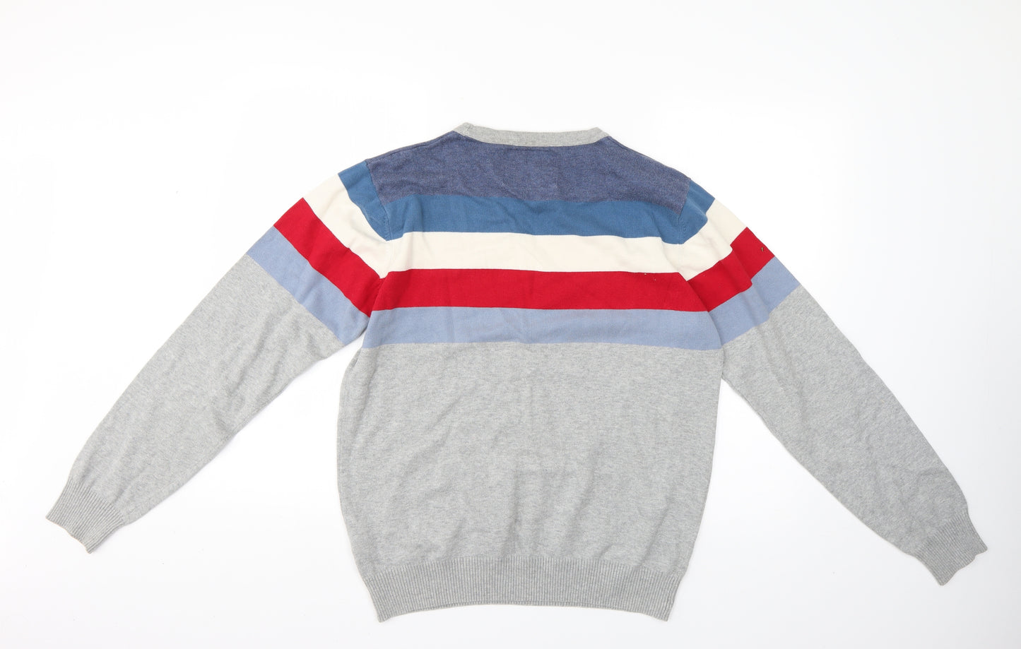 code Mens Multicoloured Striped  Pullover Jumper Size M