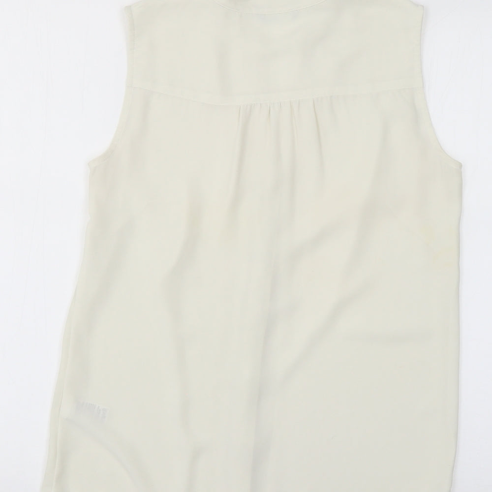 Marks and Spencer Womens White   Basic Blouse Size 8