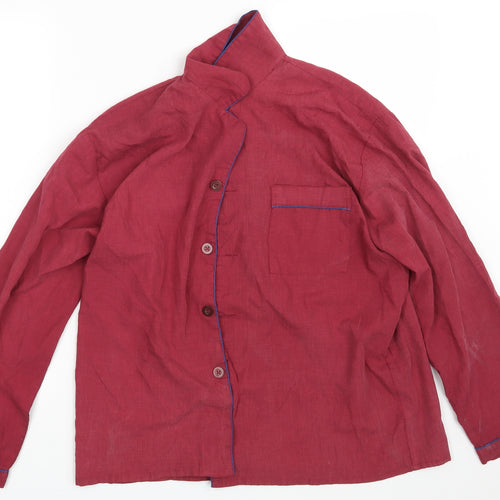 Harvey James Mens Red    Pyjama Top Size M