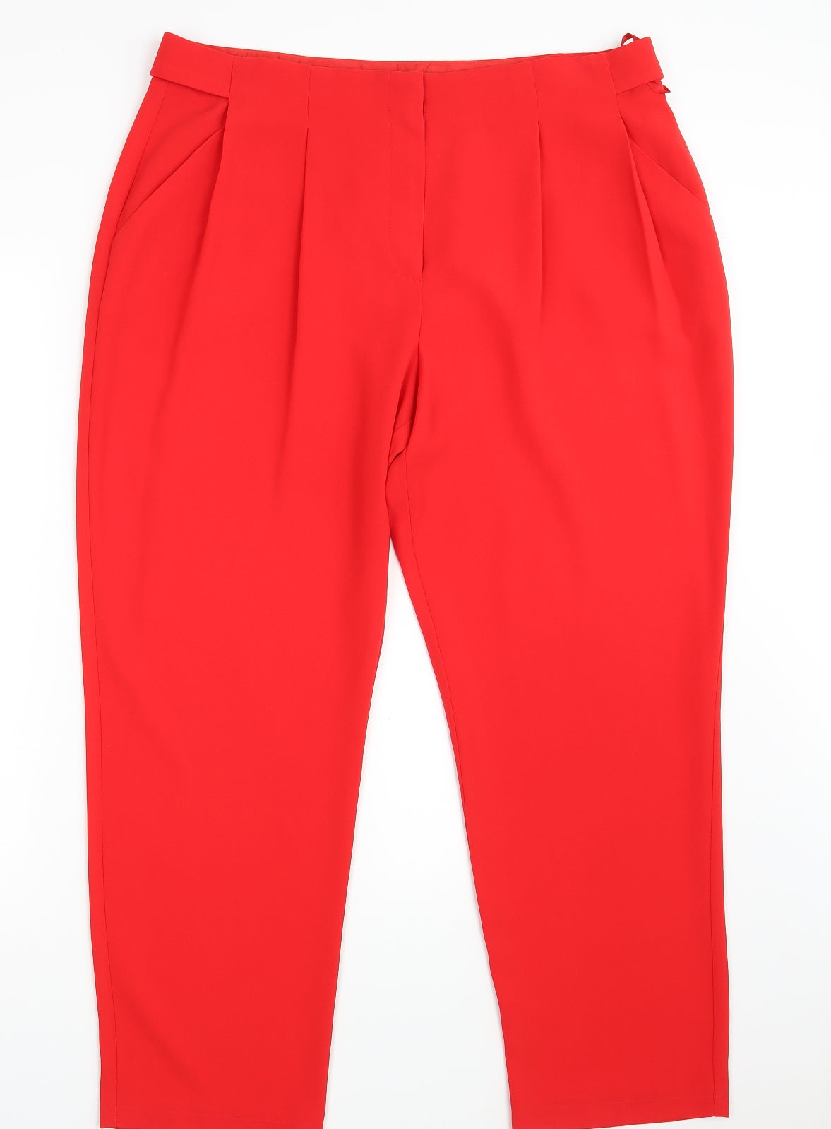 New Look Womens Red   Dress Pants Trousers Size 16 L27 in
