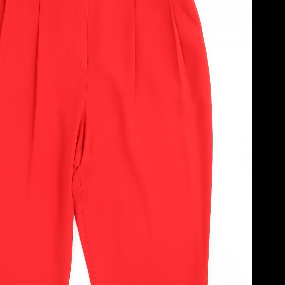 New Look Womens Red   Dress Pants Trousers Size 16 L27 in