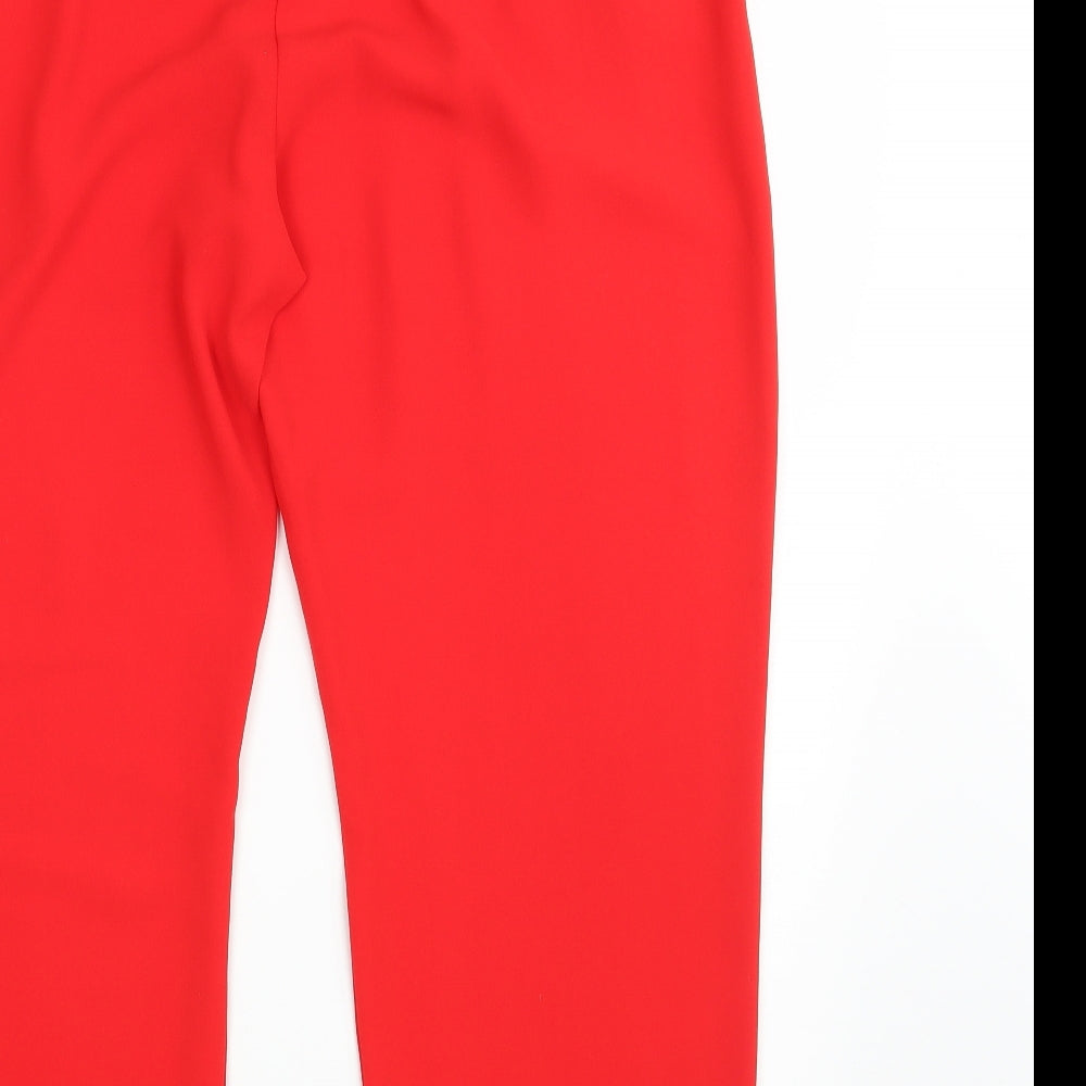 New Look Womens Red   Dress Pants Trousers Size 16 L27 in
