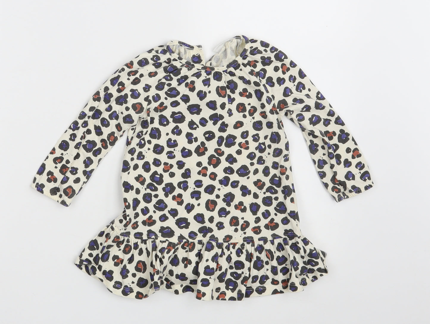 NEXT Girls Ivory Animal Print  A-Line  Size 12-18 Months