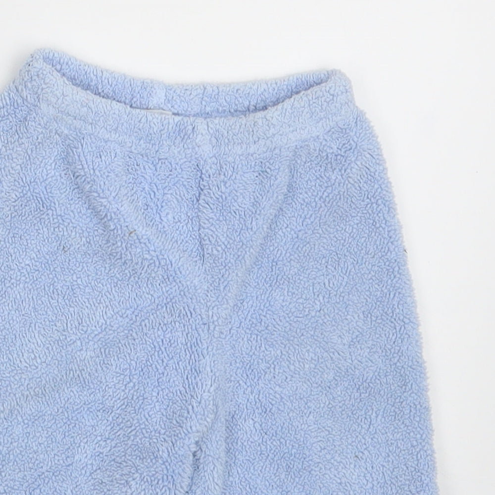Preworn Baby Blue   Jogger Leggings Size 0-3 Months  - Waist 16in; Inside  leg 9in