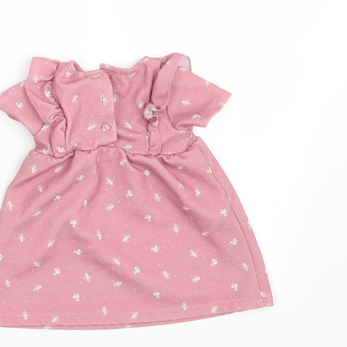 TU Girls Pink Floral  A-Line  Size 0-3 Months