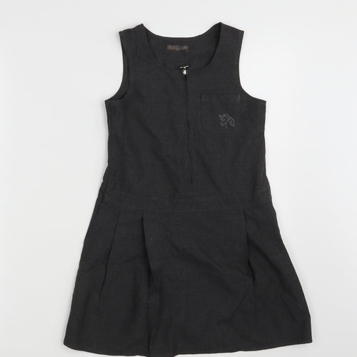 Morrisons Girls Grey   A-Line  Size 7-8 Years  - School Wear