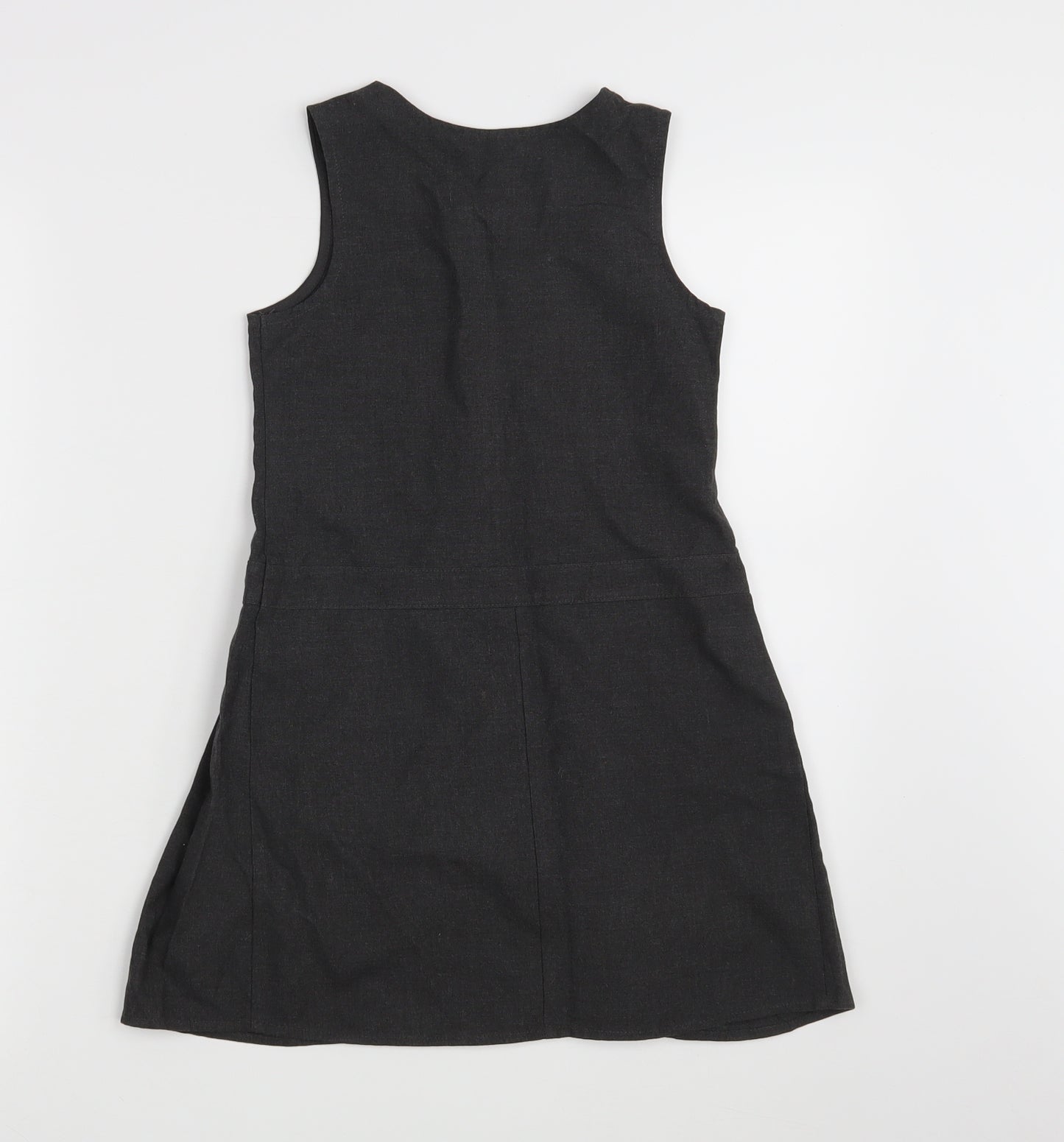 Morrisons Girls Grey   A-Line  Size 7-8 Years  - School Wear