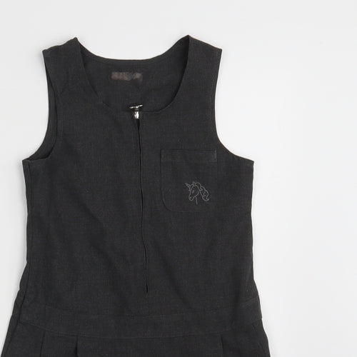 Morrisons Girls Grey   A-Line  Size 7-8 Years  - School Wear