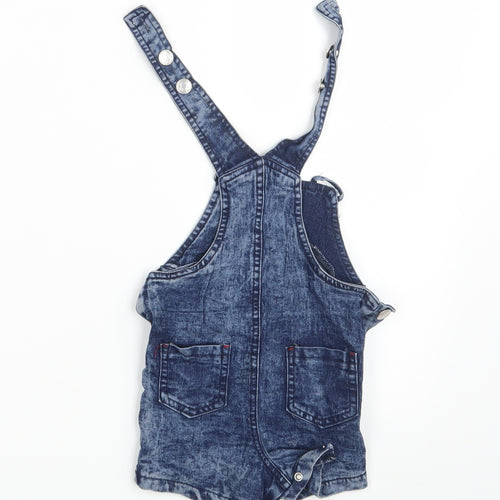 Mickey Mouse Baby Blue  Denim Pinafore/Dungaree Dress  Size 6-9 Months