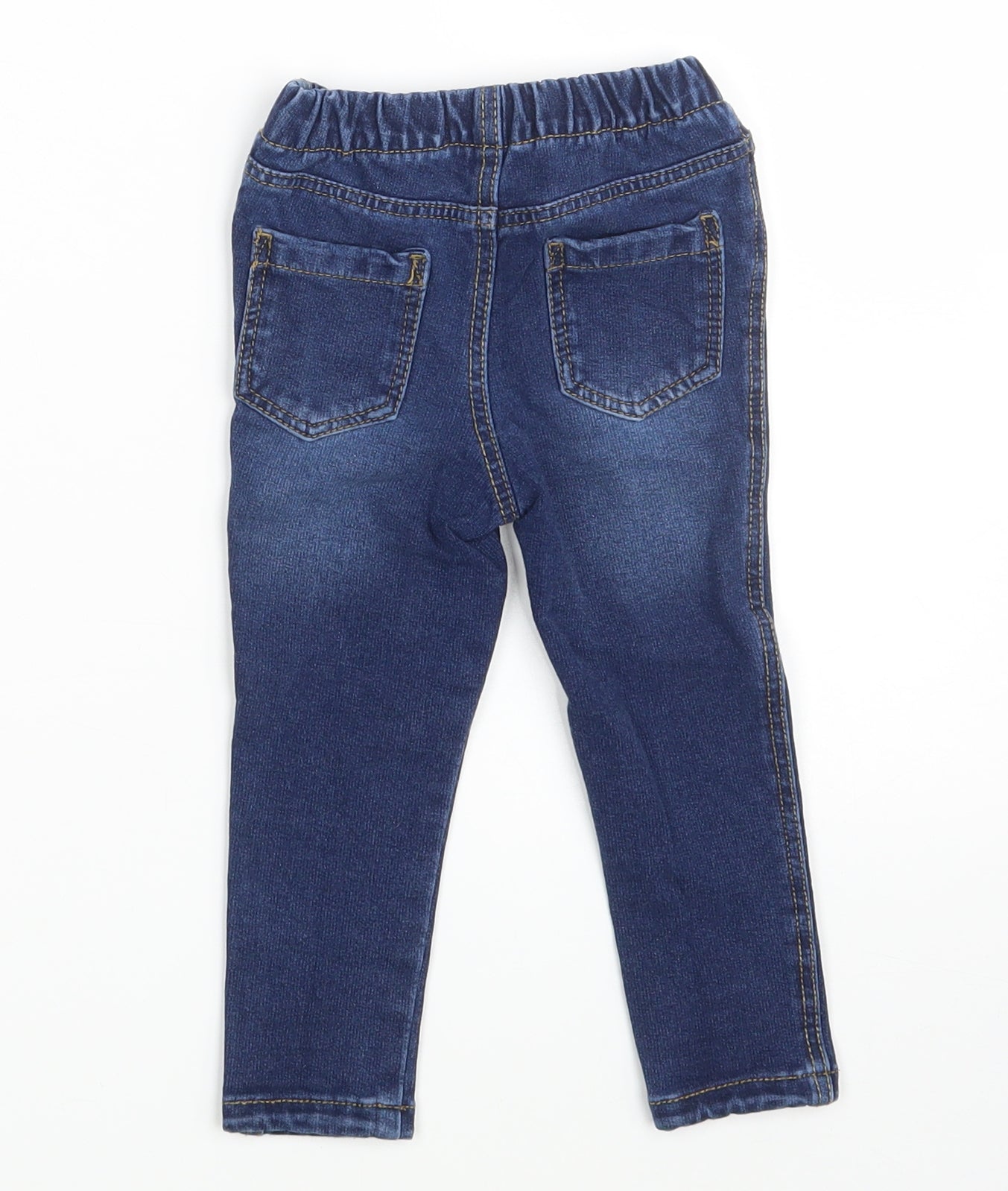 Denim Co. Girls Blue  Denim Jogger Jeans Size 18-24 Months  - Waist 16in; Inside  leg 11in