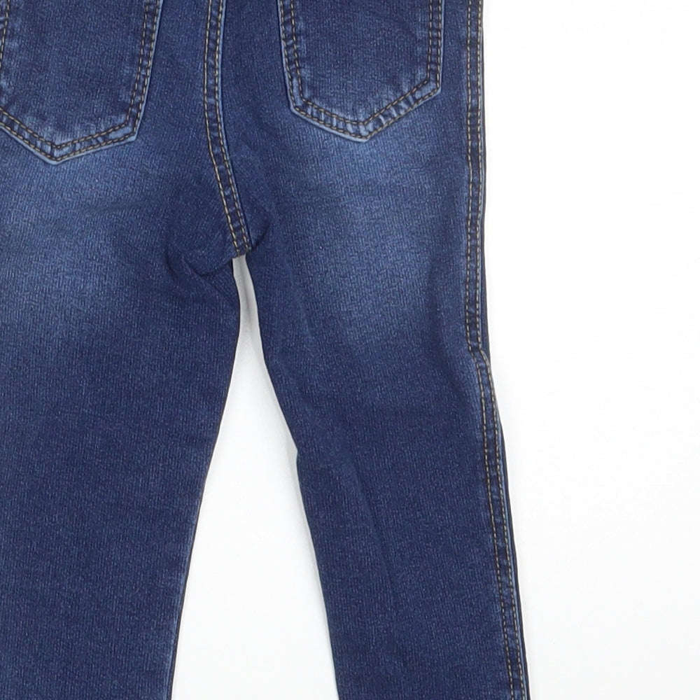 Denim Co. Girls Blue  Denim Jogger Jeans Size 18-24 Months  - Waist 16in; Inside  leg 11in