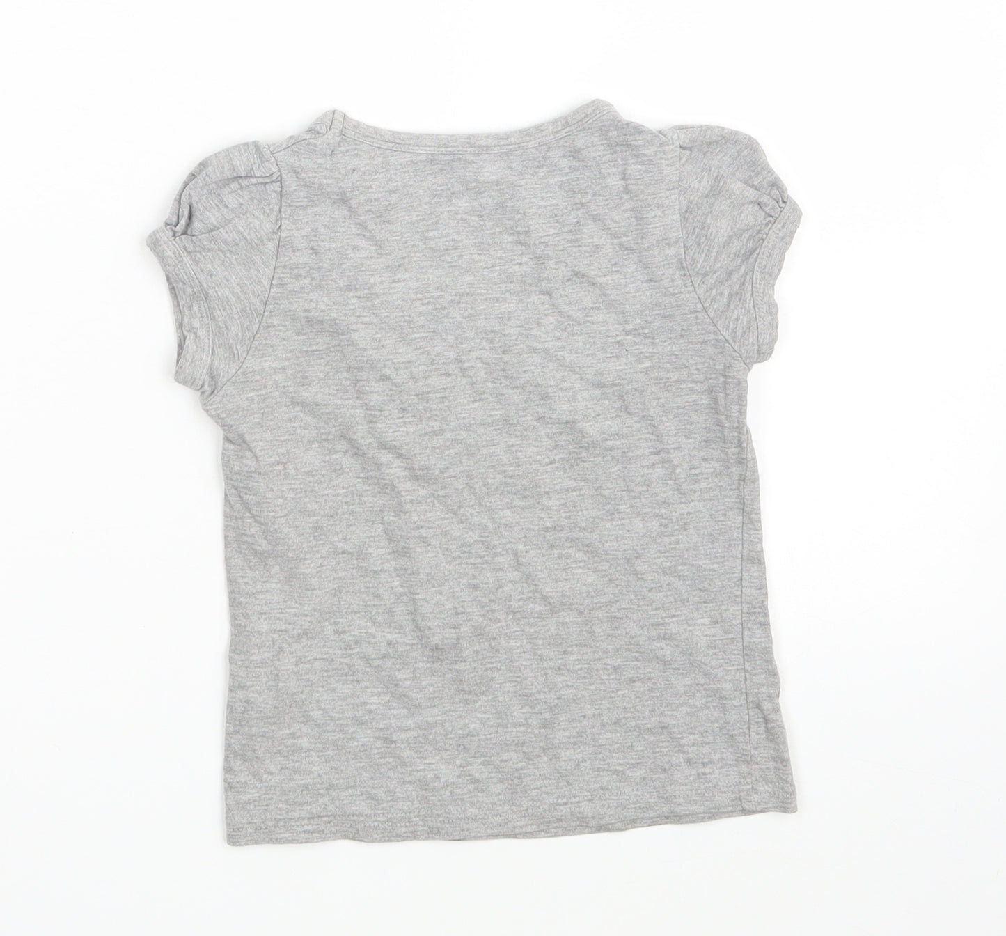 Matalan Girls Grey   Basic T-Shirt Size 4-5 Years