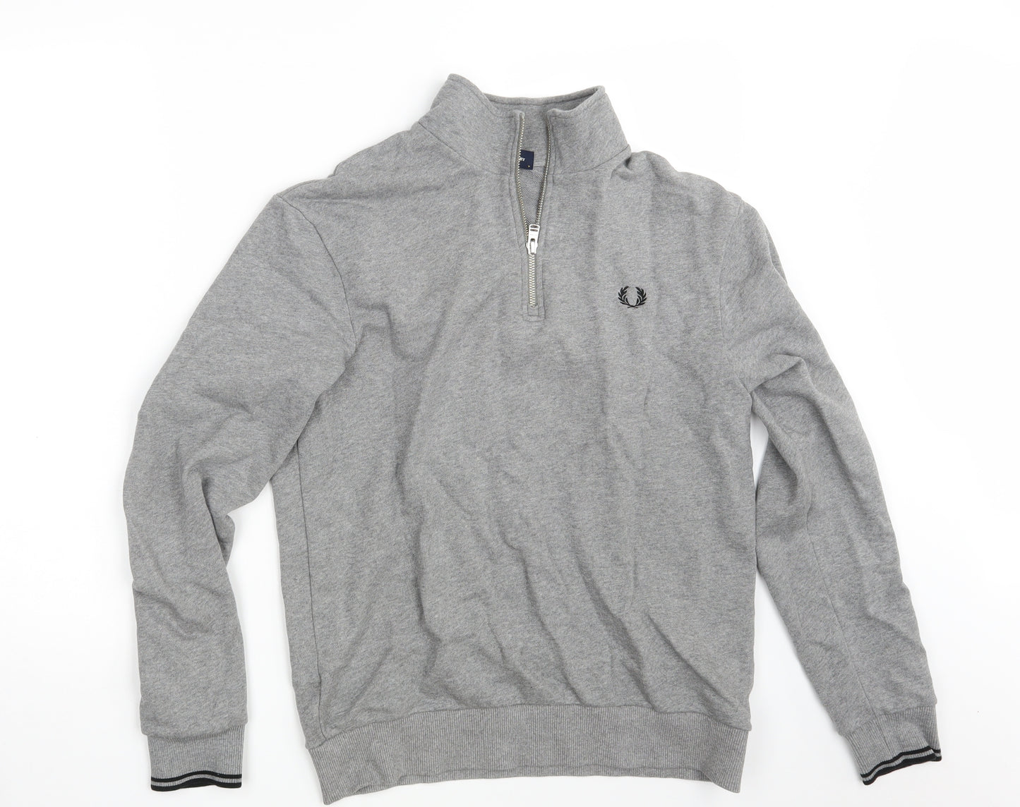 Fred Perry Mens Grey   Pullover Jumper Size M