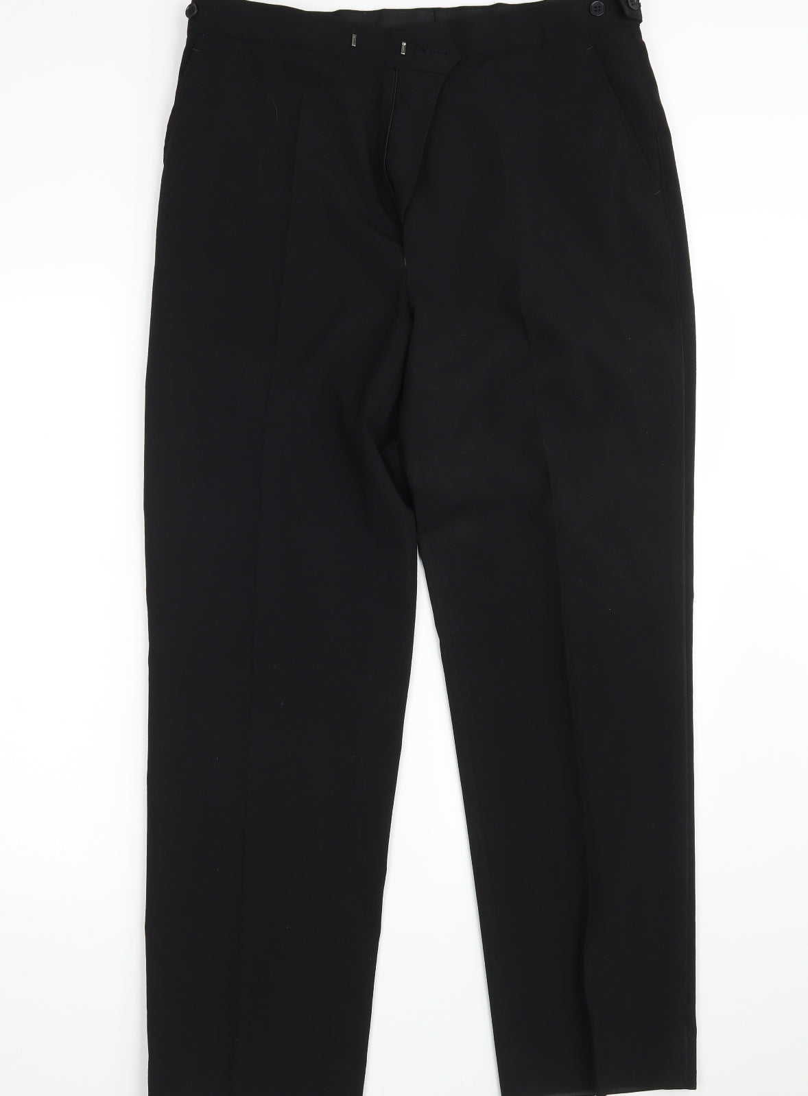 Moss Bros Mens Black   Dress Pants Trousers Size 34 in L30 in