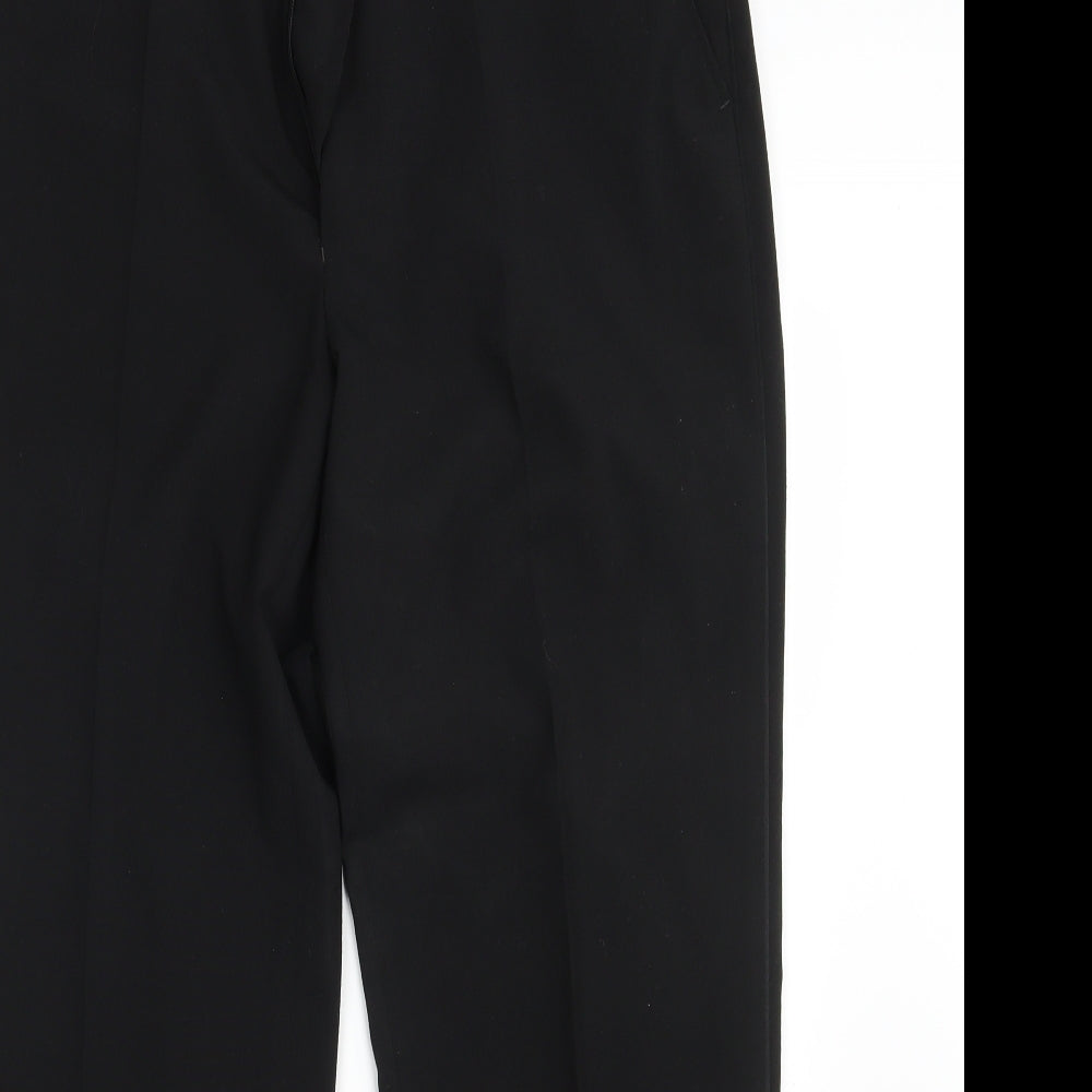 Moss Bros Mens Black   Dress Pants Trousers Size 34 in L30 in