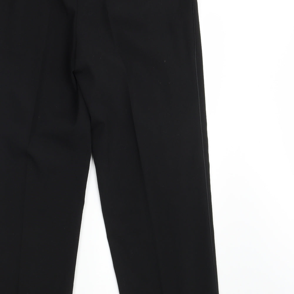 Moss Bros Mens Black   Dress Pants Trousers Size 34 in L30 in