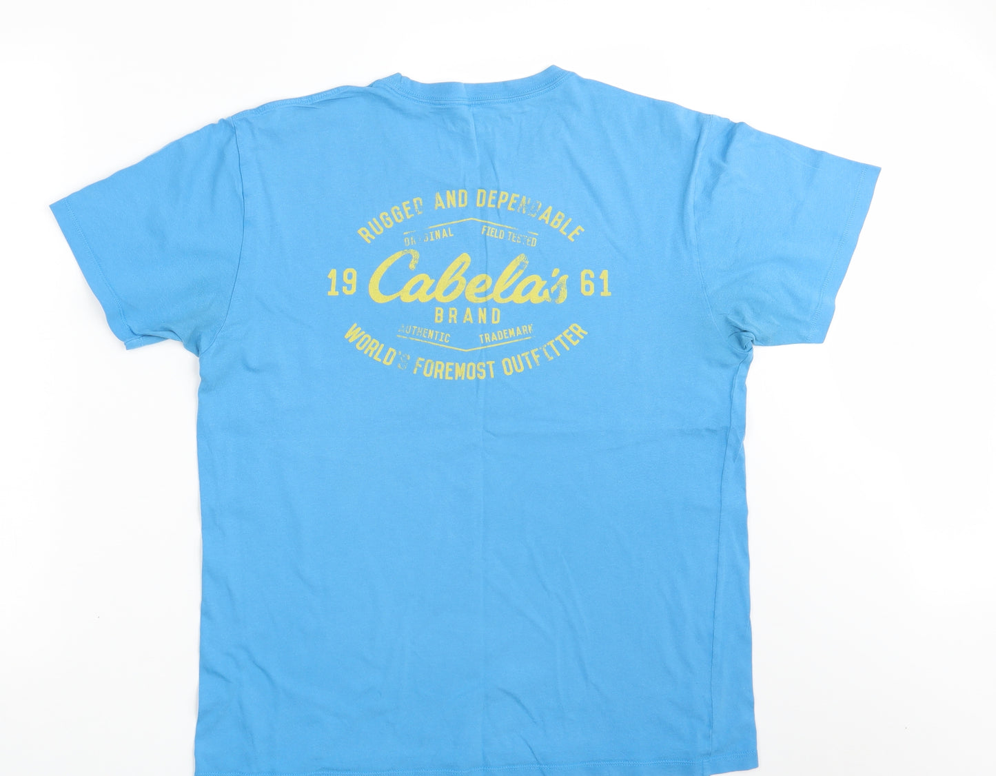 Cabela's Mens Blue    T-Shirt Size L
