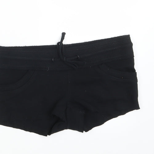 Topshop Womens Black   Hot Pants Shorts Size 10