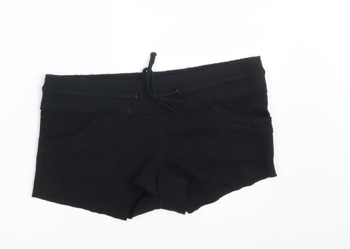 Topshop Womens Black   Hot Pants Shorts Size 10