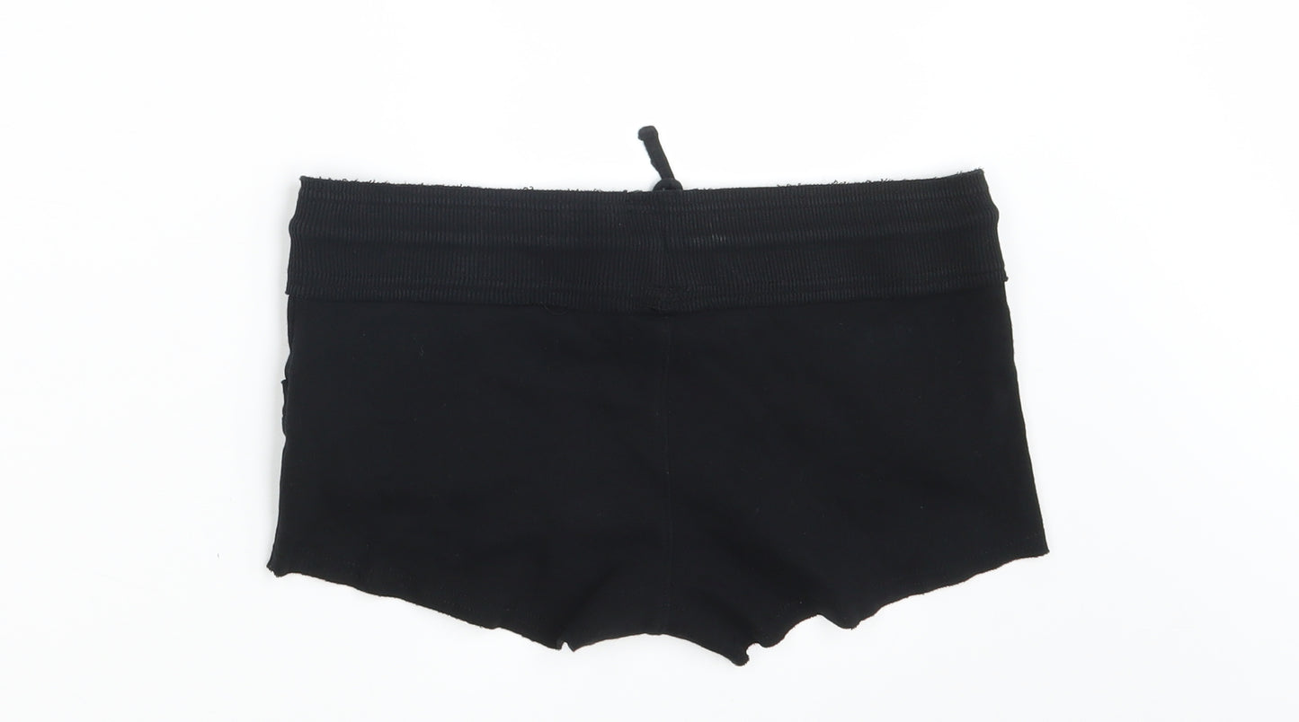 Topshop Womens Black   Hot Pants Shorts Size 10