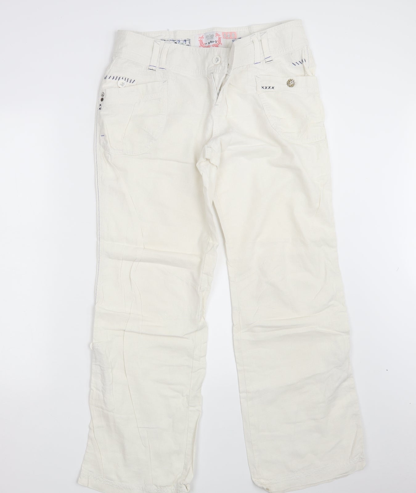 Joe Browns Womens White   Trousers  Size 14 L29 in