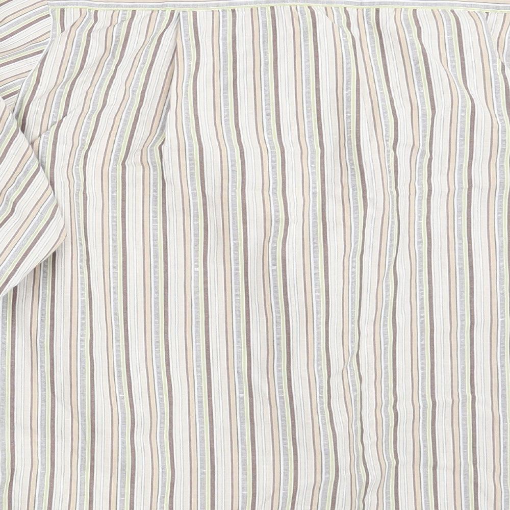 Double TWO Womens Multicoloured Striped  Basic Button-Up Size 16